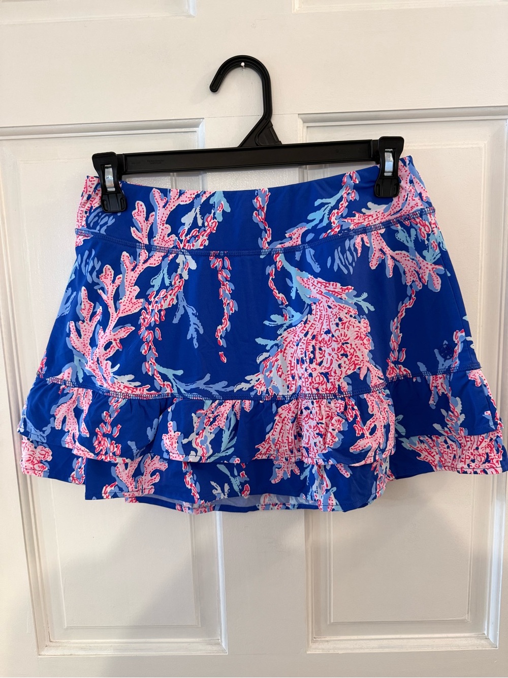 Lily Pulitzer Blue & Pink Printed Tiered Skirt and shorts